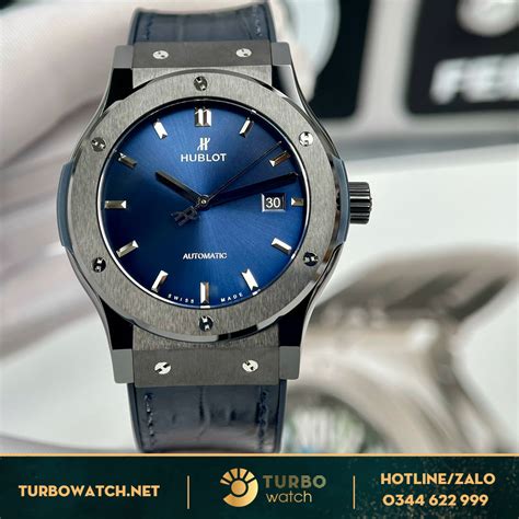 hublot classic fusion ceramic blue 42mm|pre owned Hublot classic fusion.